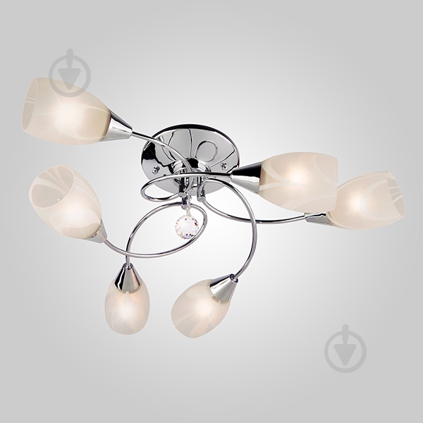 Люстра потолочная Strotskis Virginia 2275/6 6x60 Вт E27 хром - фото 1