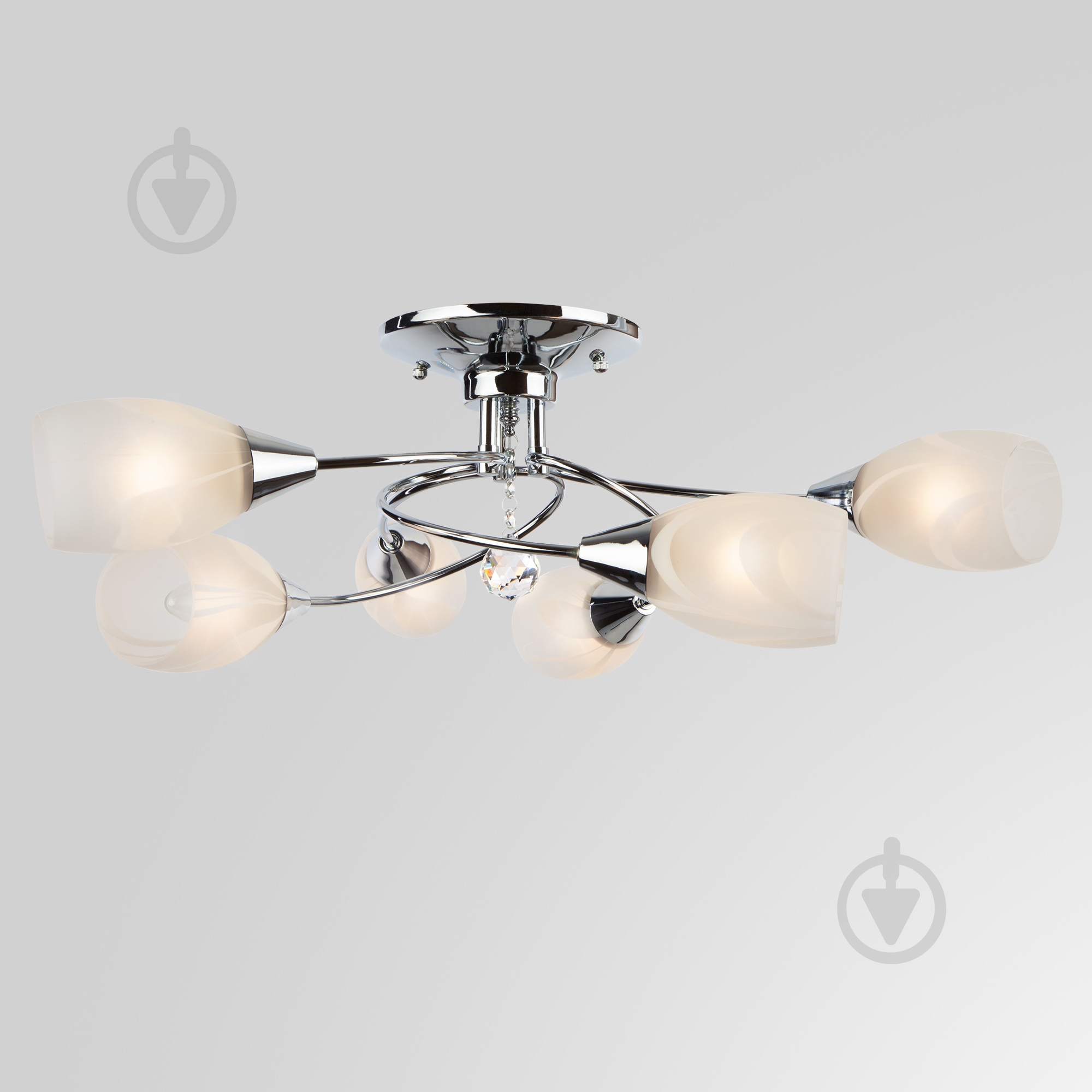 Люстра потолочная Strotskis Virginia 2275/6 6x60 Вт E27 хром - фото 2