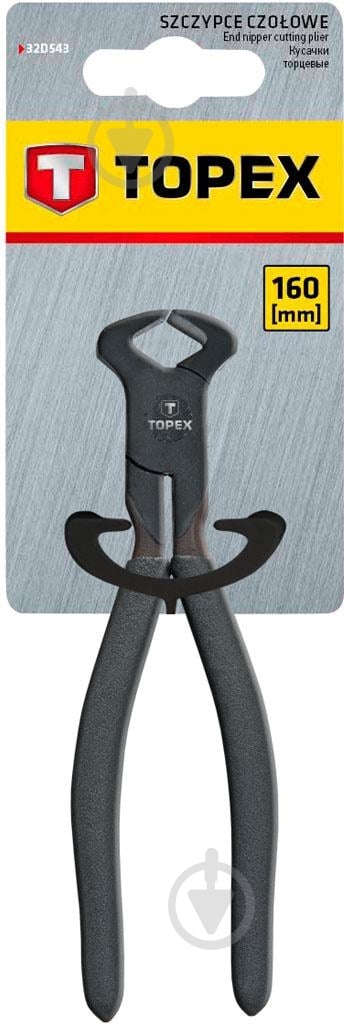 Кусачки торцевые Topex 160 мм 32D543 - фото 2 Кусачки торцевые Topex 160 мм 32D543 - фото 2