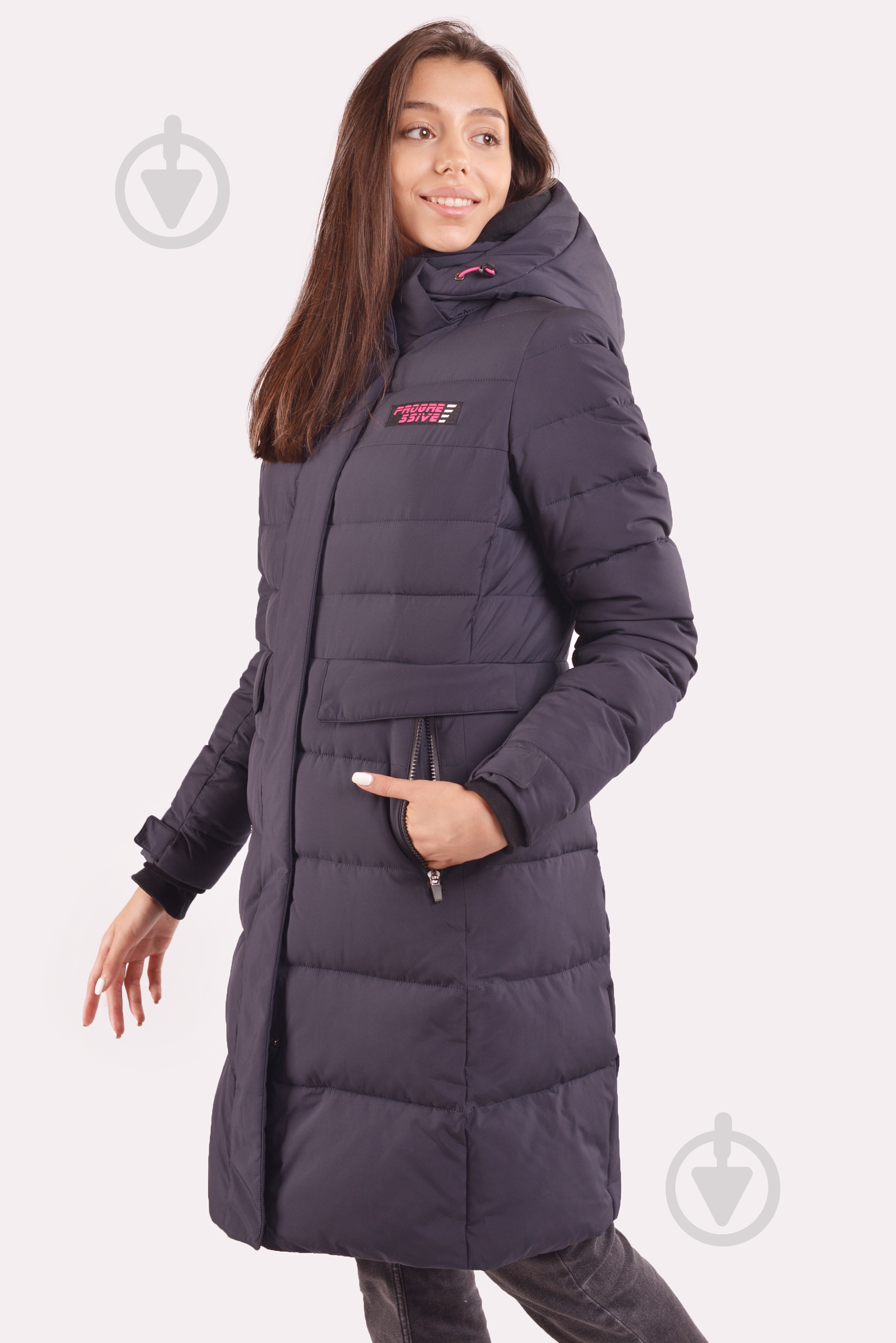 Куртка женская зимняя Avecs AV-70411/3 р.2XL темно-синяя - фото 2
