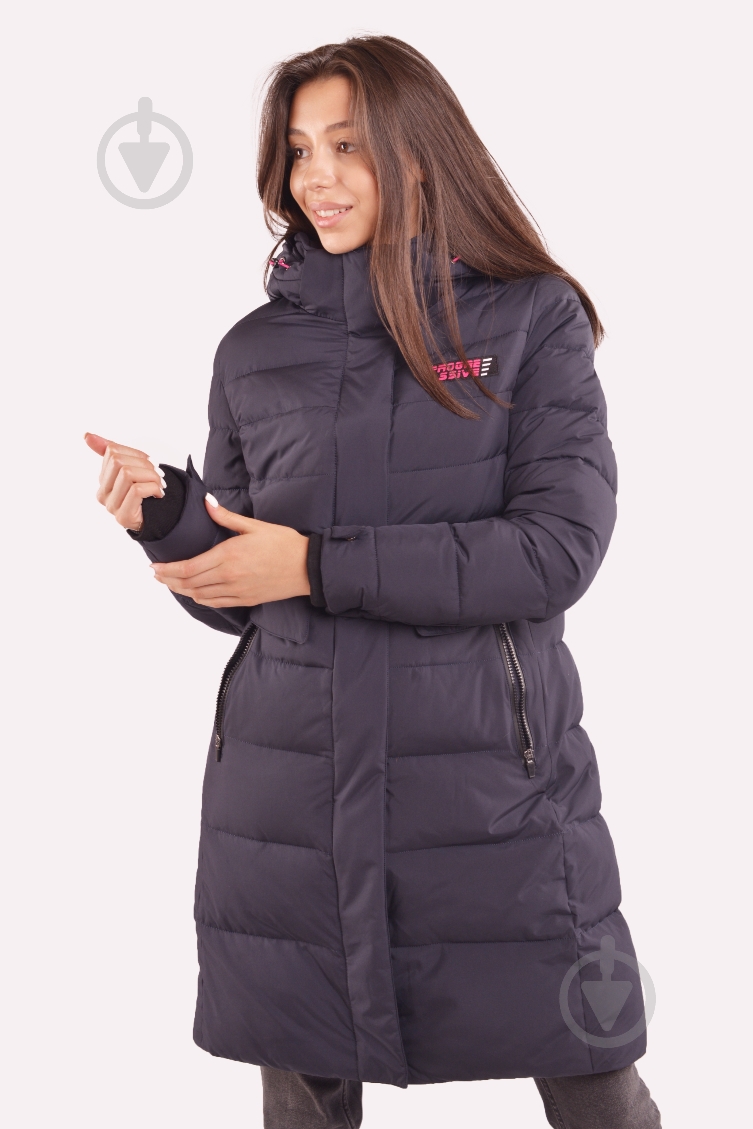 Куртка женская зимняя Avecs AV-70411/3 р.3XL темно-синяя - фото 3 Куртка женская зимняя Avecs AV-70411/3 р.3XL темно-синяя - фото 3