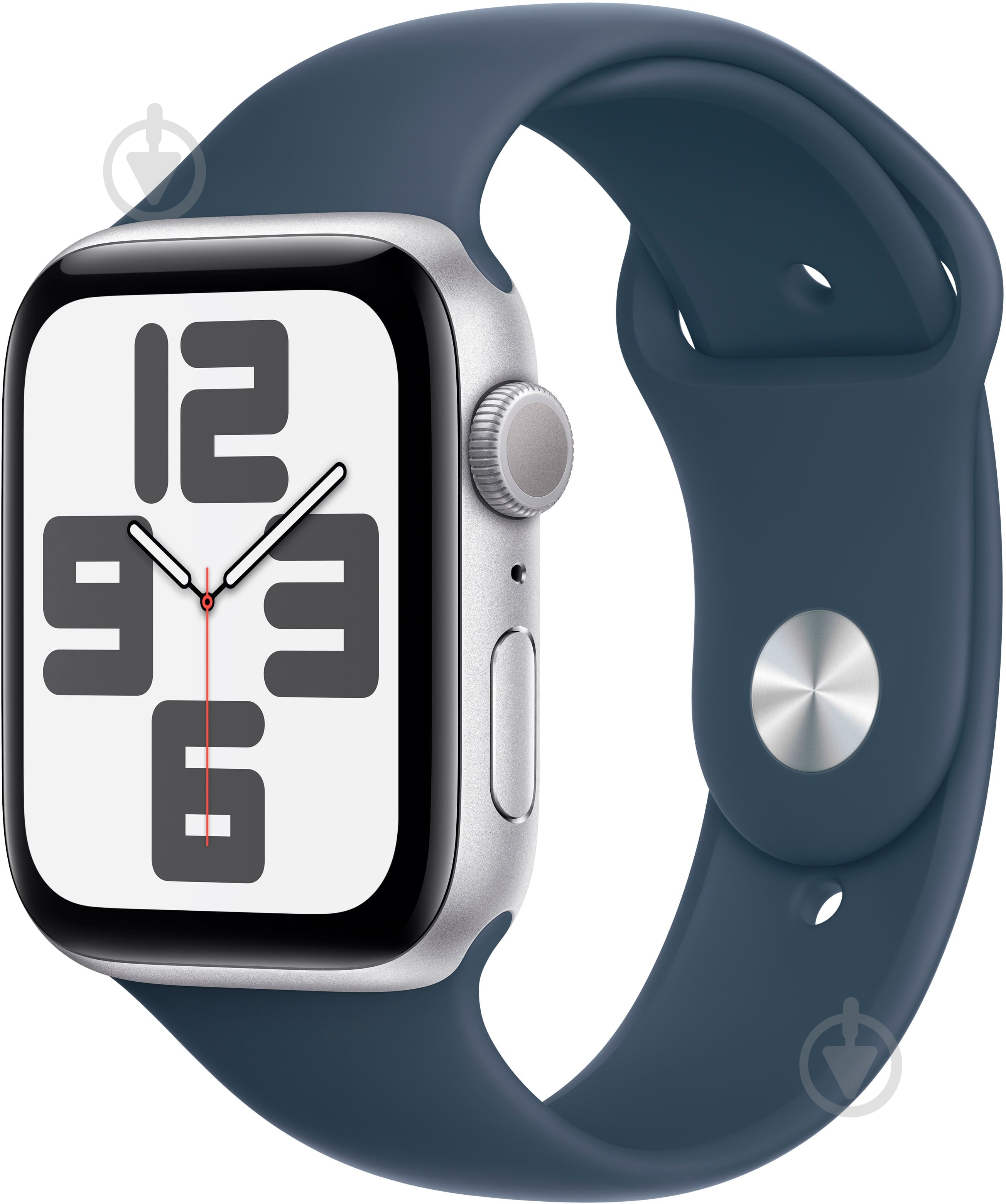 Смарт-годинник Apple Watch SE 2023 GPS 44mm Silver Aluminium Case with Storm Blue Sport Band - M/L (MREE3QP/A) - фото 1