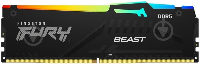 Оперативная память Kingston DDR5 SDRAM 64 GB (2x32GB) 6000 MHz (KF560C30BBAK2-64) Fury Beast RGB - фото 2 Оперативная память Kingston DDR5 SDRAM 64 GB (2x32GB) 6000 MHz (KF560C30BBAK2-64) Fury Beast RGB - фото 2