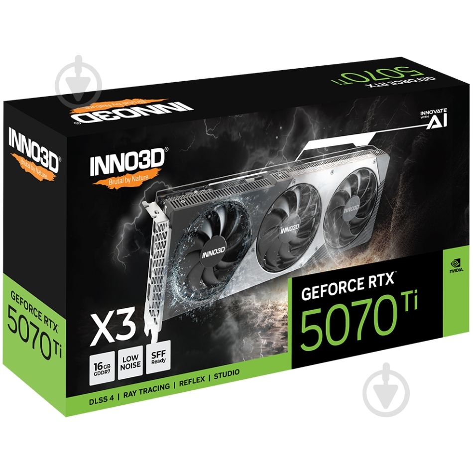Відеокарта Inno3D GeForce RTX 5070 Ti 16GB GDDR7 256bit (N507T3-16D7-176068N) - фото 4 Відеокарта Inno3D GeForce RTX 5070 Ti 16GB GDDR7 256bit (N507T3-16D7-176068N) - фото 4