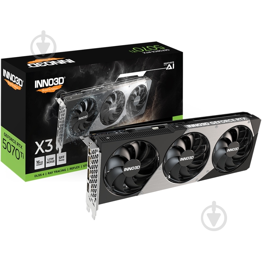 Відеокарта Inno3D GeForce RTX 5070 Ti 16GB GDDR7 256bit (N507T3-16D7-176068N) - фото 5 Відеокарта Inno3D GeForce RTX 5070 Ti 16GB GDDR7 256bit (N507T3-16D7-176068N) - фото 5