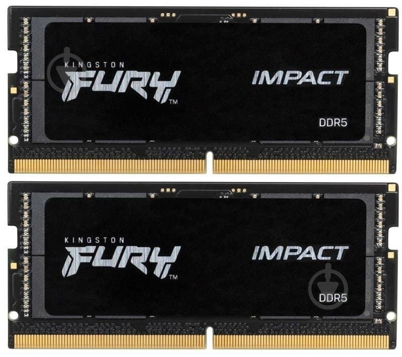 Оперативная память Kingston SODIMM DDR5 32 GB (2x16GB) 5600 MHz (KF556S40IBK2-32) - фото 1