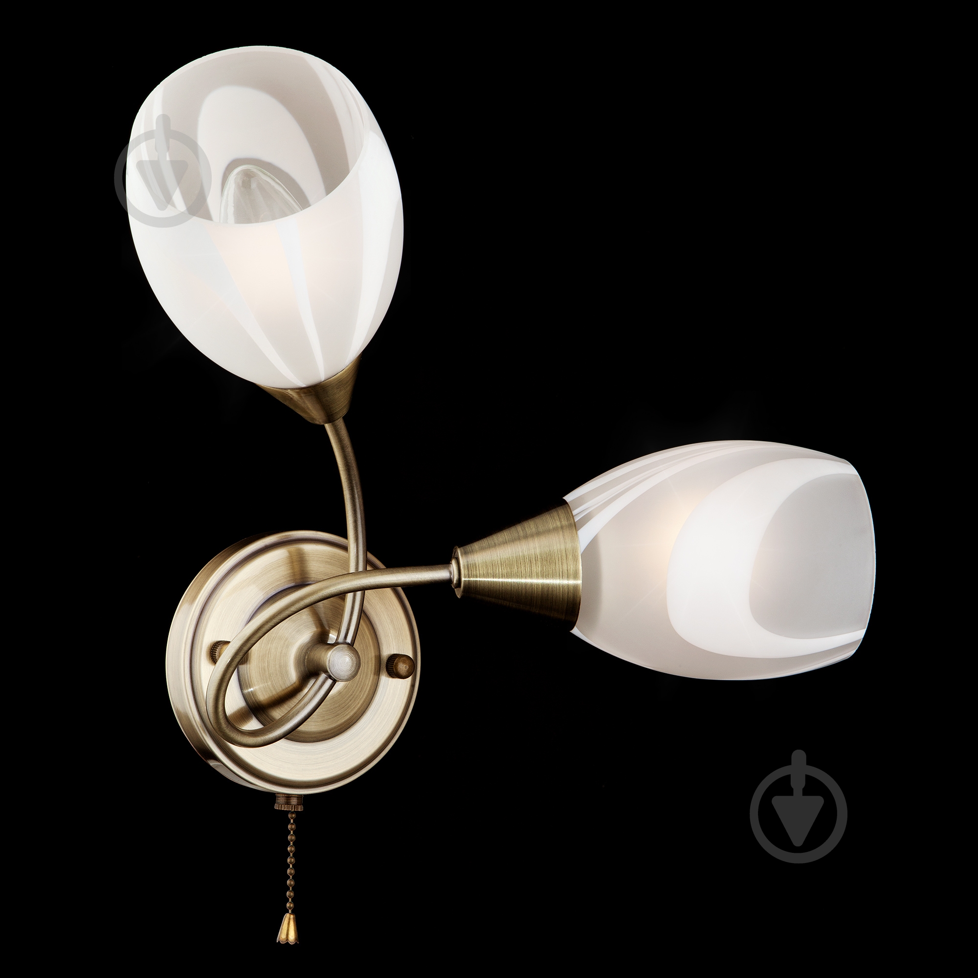 Бра Strotskis Virginia 2275/2 2x60 Вт E27 бронзовый - фото 1