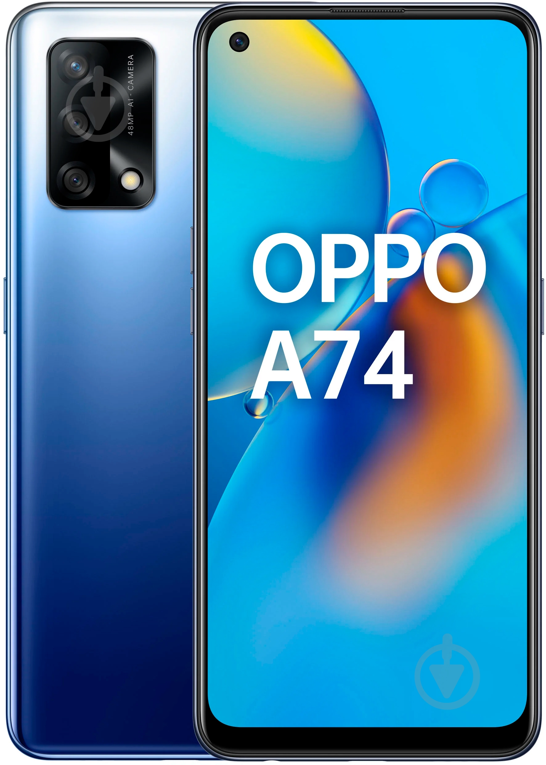 Смартфон OPPO A74 4/128GB blue (CPH2219) - фото 1