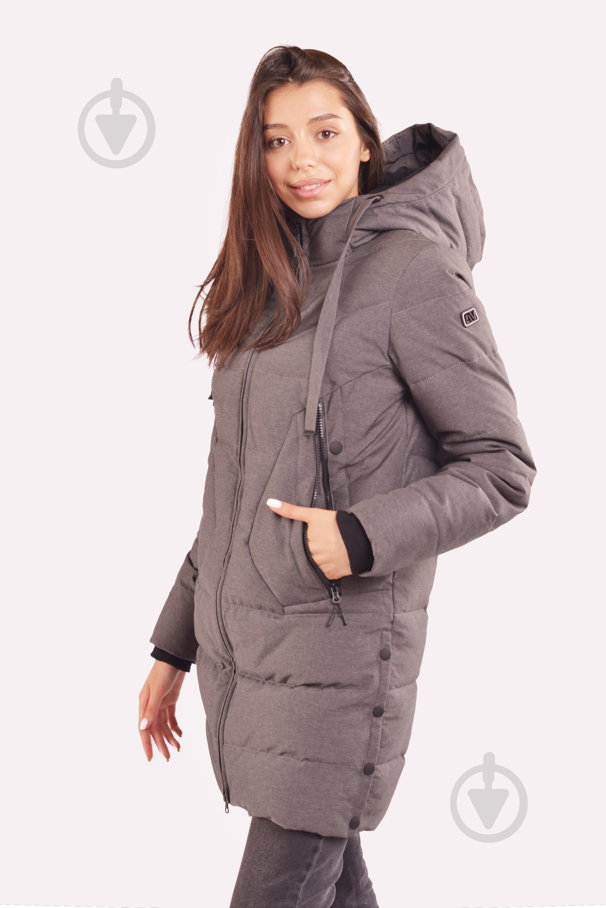 Куртка женская зимняя Avecs AV-70414/17 р.XL темно-серая - фото 2