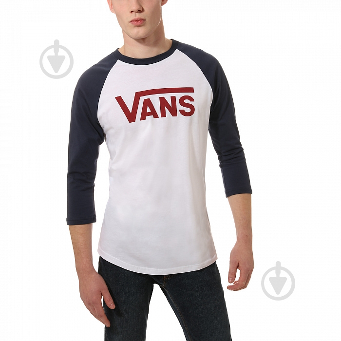 Футболка Vans CLASSIC RAGLAN V002QQTMW S белый - фото 1 Футболка Vans CLASSIC RAGLAN V002QQTMW S белый - фото 1