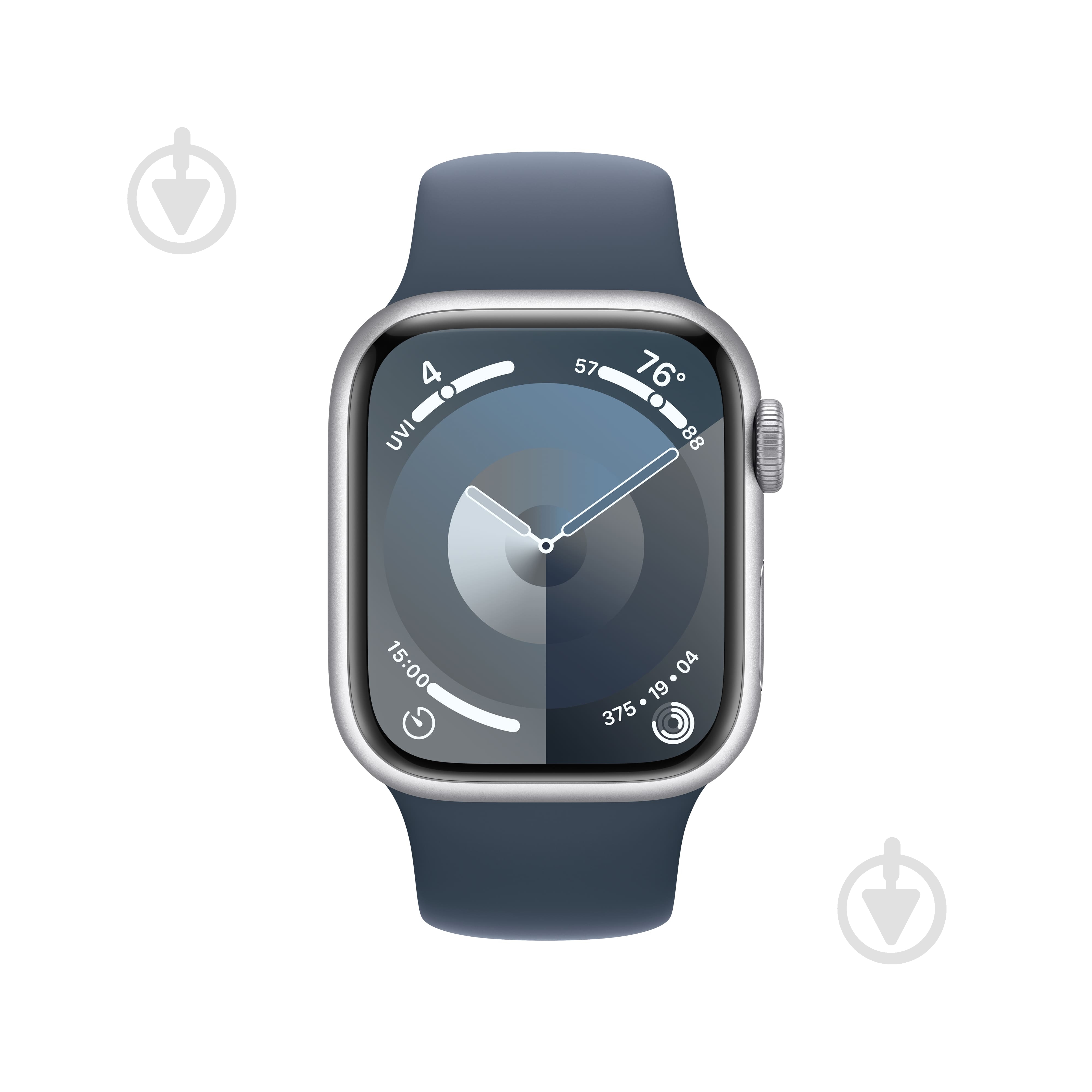 Смарт-годинник Apple Watch Series 9 GPS 41mm Silver Aluminium Case with Starlight Sport Band - M/L (MR913QP/A) - фото 2