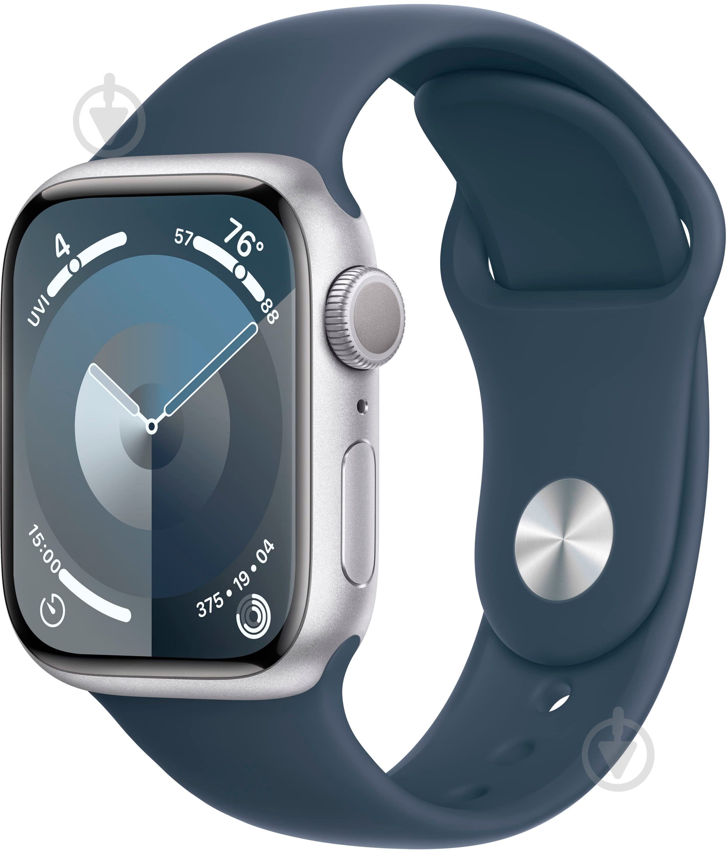 Смарт-годинник Apple Watch Series 9 GPS 41mm Silver Aluminium Case with Starlight Sport Band - M/L (MR913QP/A) - фото 1