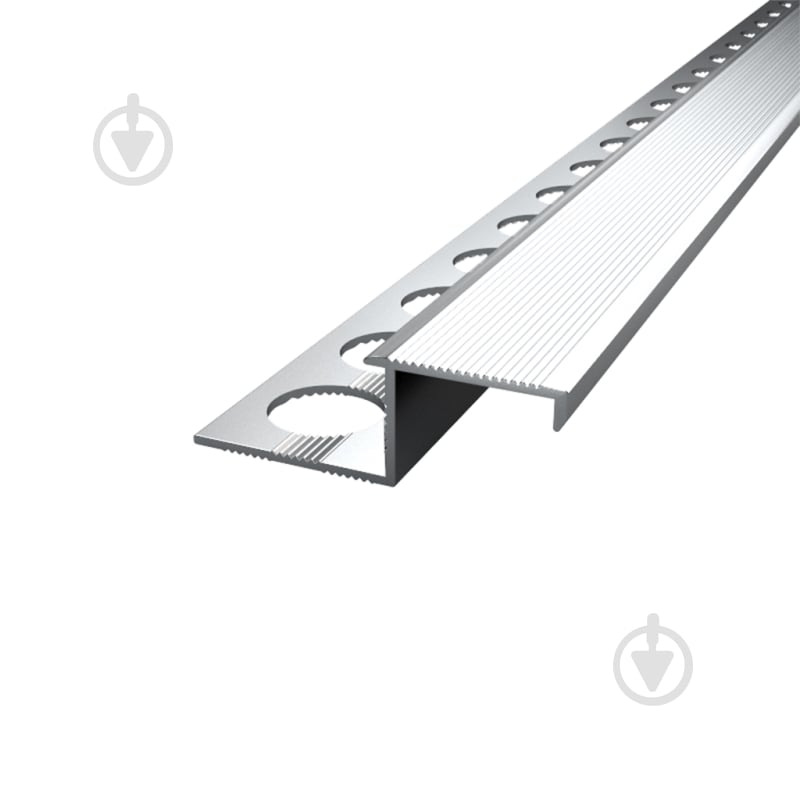 Уголок для плитки АЛЮПРО Z-образный алюминий ПАС-2378 ПЛ210 AS 2,71 34,5 мм 2,71 м серебро - фото 1