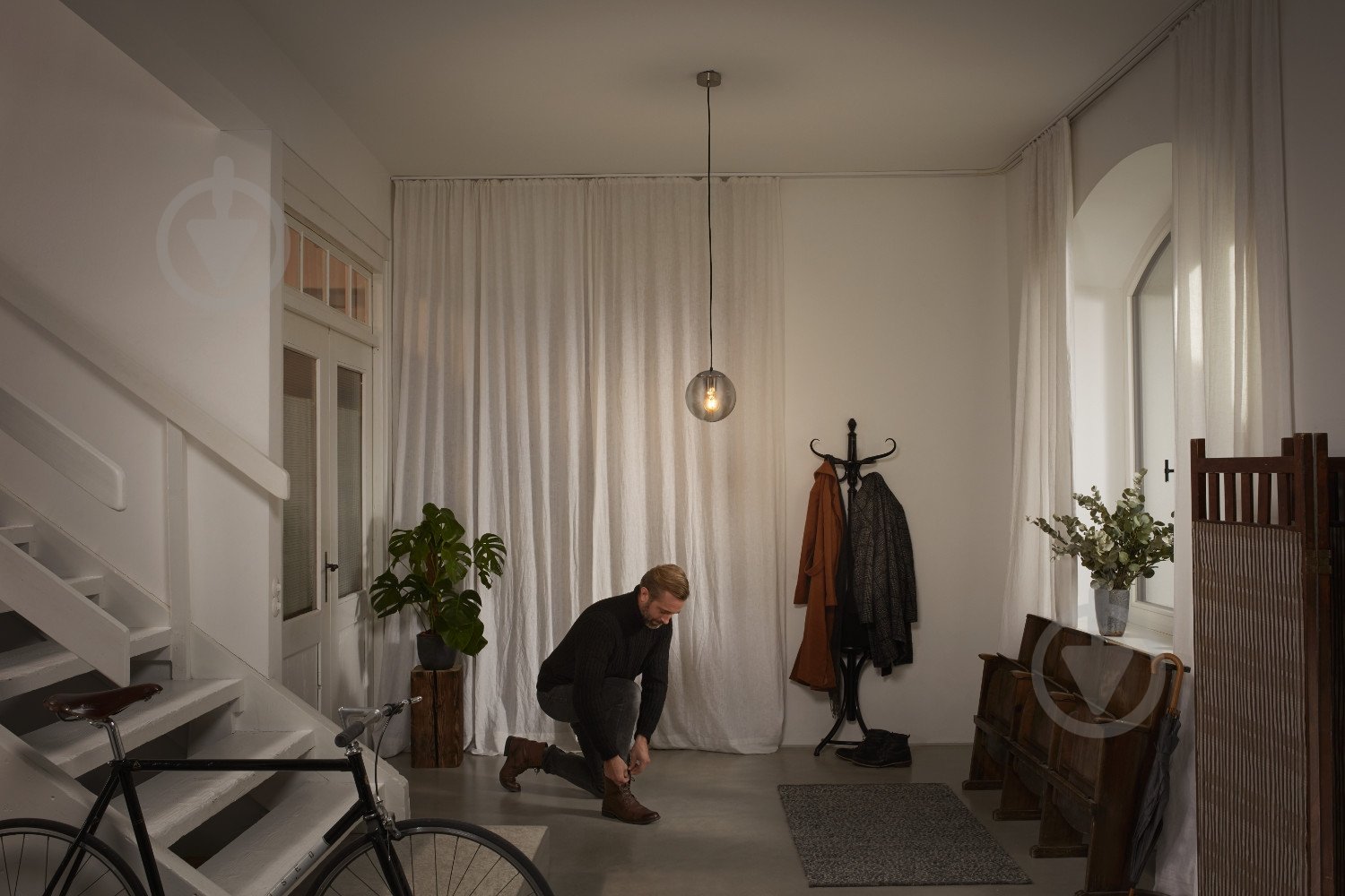 Светильник подвесной Ledvance Bubble 200 Pendant 1x60 Вт E27 серый дымчатый - фото 5