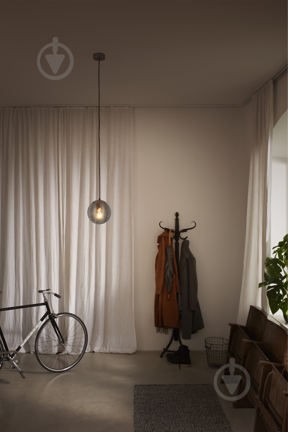 Светильник подвесной Ledvance Bubble 200 Pendant 1x60 Вт E27 серый дымчатый - фото 6