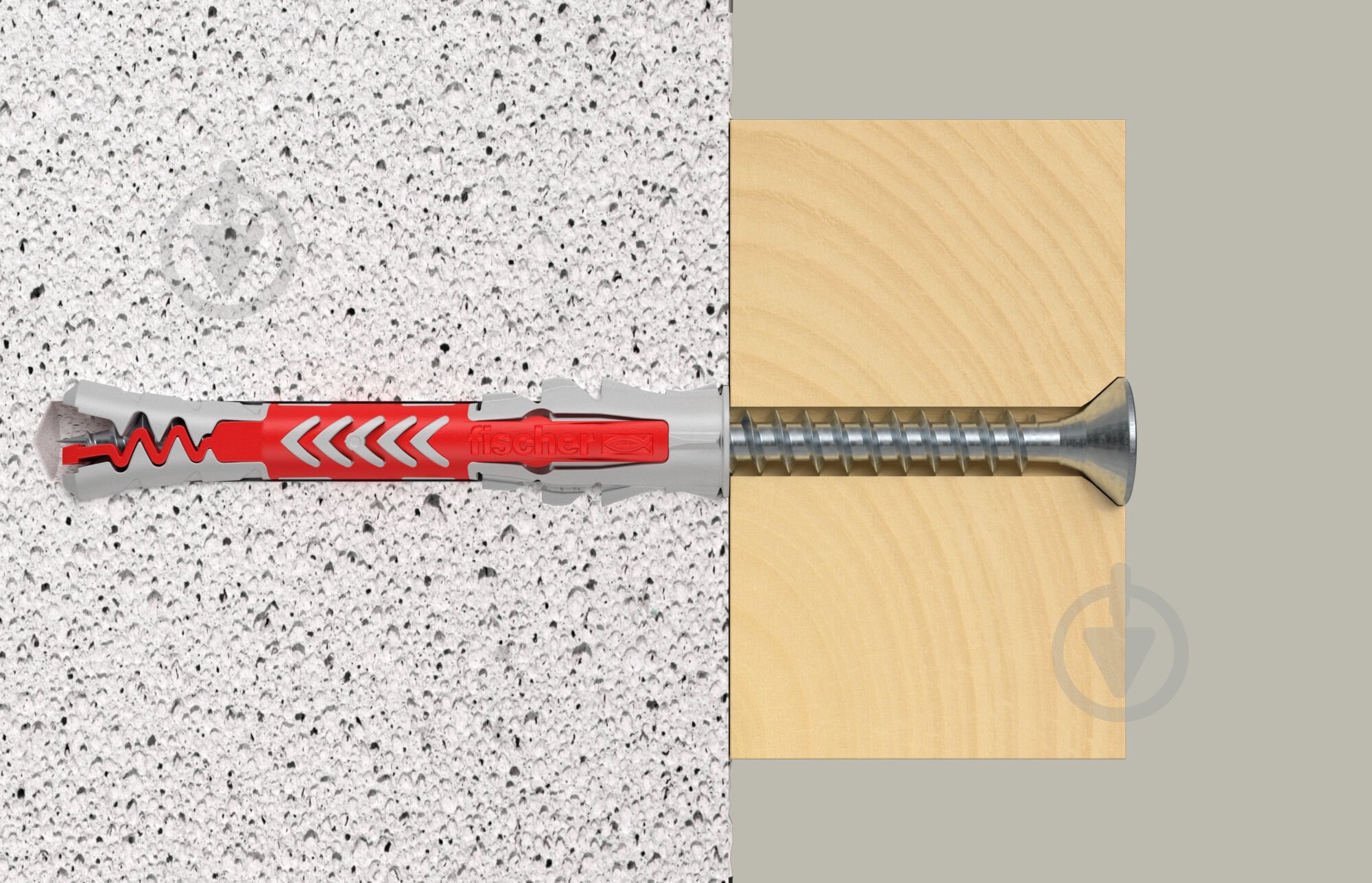 Дюбель універсальний з шурупом DUOPOWER S K NV fischer 6x50 мм 4 шт. (537660) - фото 4