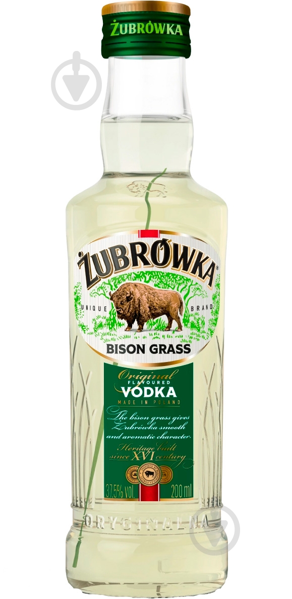 Водка Zubrowka Bison 0,2 л - фото 1 Водка Zubrowka Bison 0,2 л - фото 1