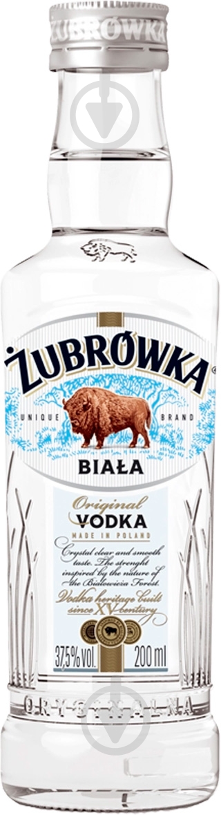 Водка Zubrowka Biala 0,2 л - фото 1