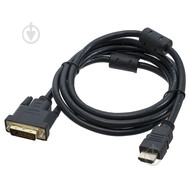 Дата-кабель Patron HDMI – DVI 1,8 м черный (CAB-PN-DVI-HDMI-18F) - фото 1