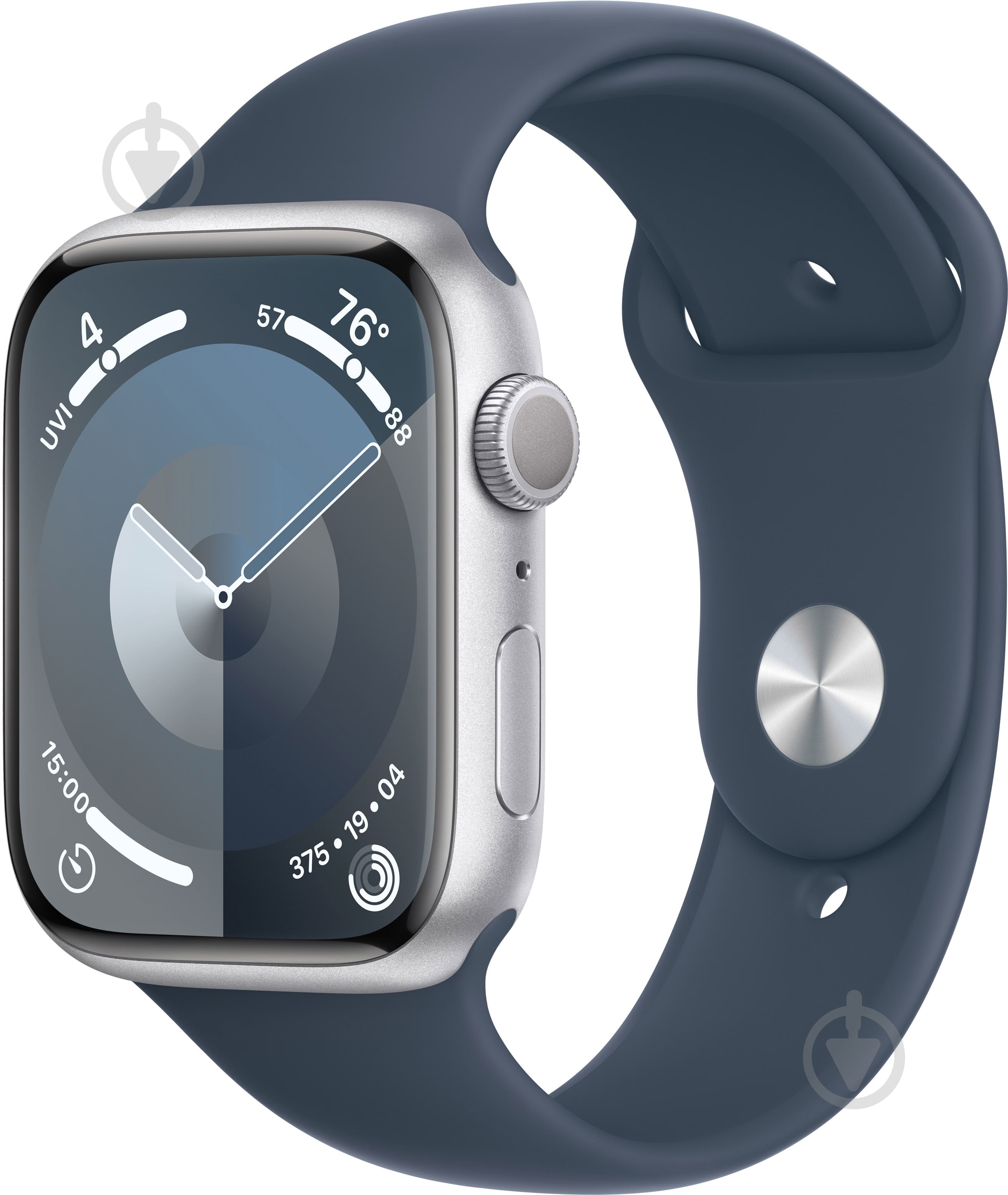 Смарт-годинник Apple Watch Series 9 GPS 45mm Silver Aluminium Case with Starlight Sport Band - M/L (MR9E3QP/A) - фото 1