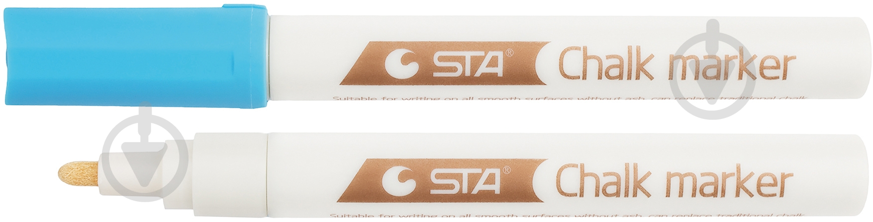 Маркер меловой STA 1010 2 мм STA1010-F03 синий - фото 1