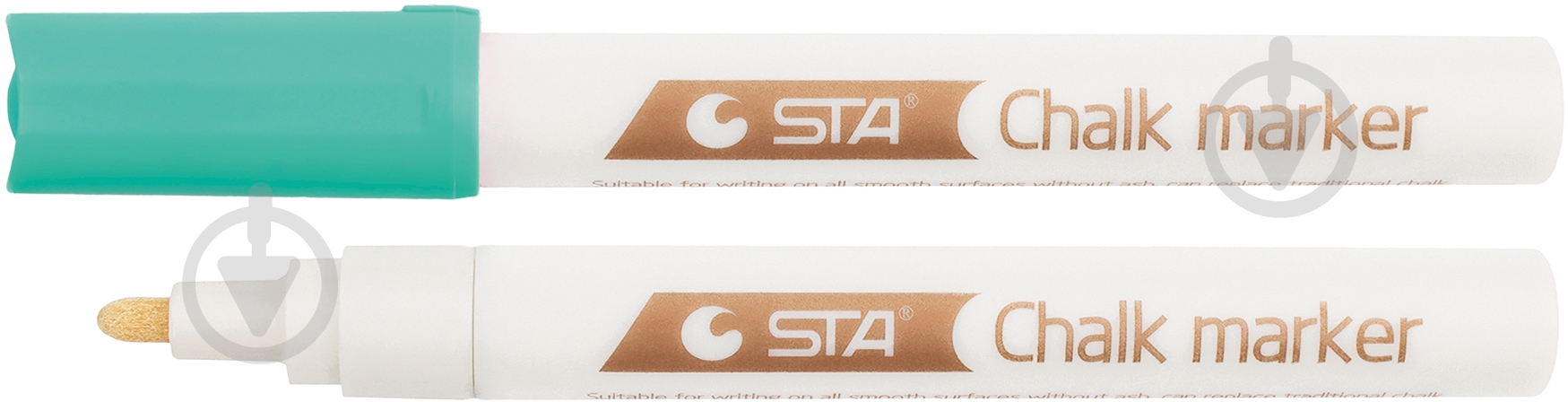 Маркер меловой STA 1010 2 мм STA1010-F05 зеленый - фото 1