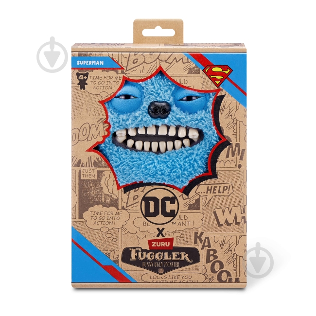 Мягкая игрушка Fuggler DC Comic Супермен голубой 15709B - фото 2 Мягкая игрушка Fuggler DC Comic Супермен голубой 15709B - фото 2