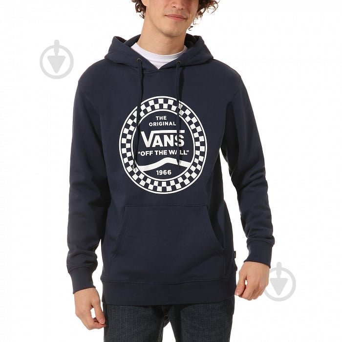 Джемпер Vans CHECKERED SIDE STRIPE FRONT PO VA456QLKZ р. S темно-синий - фото 1