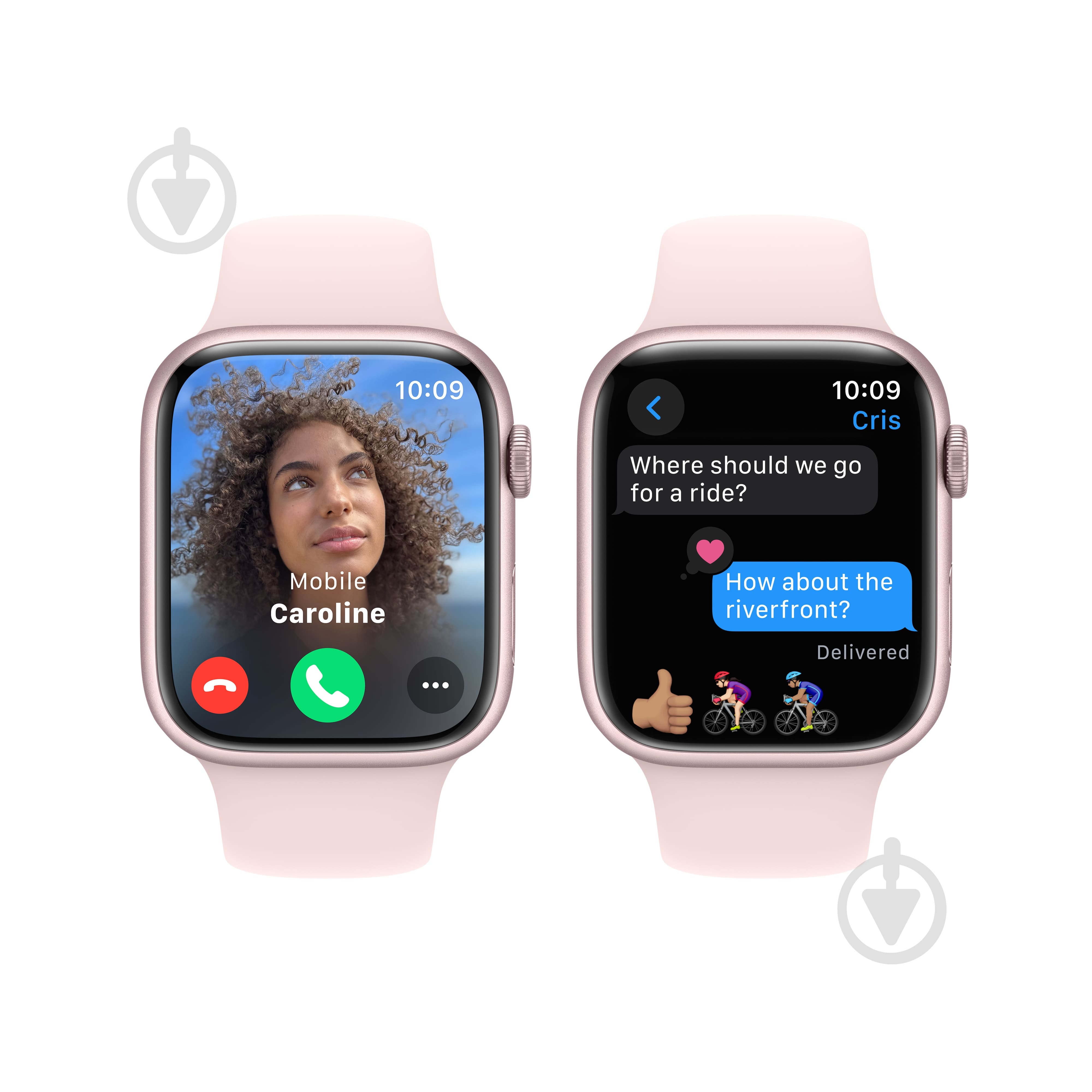 Смарт-годинник Apple Watch Series 9 GPS 45mm Pink Aluminium Case with Pink Sport Band - M/L (MR9H3QP/A) - фото 4