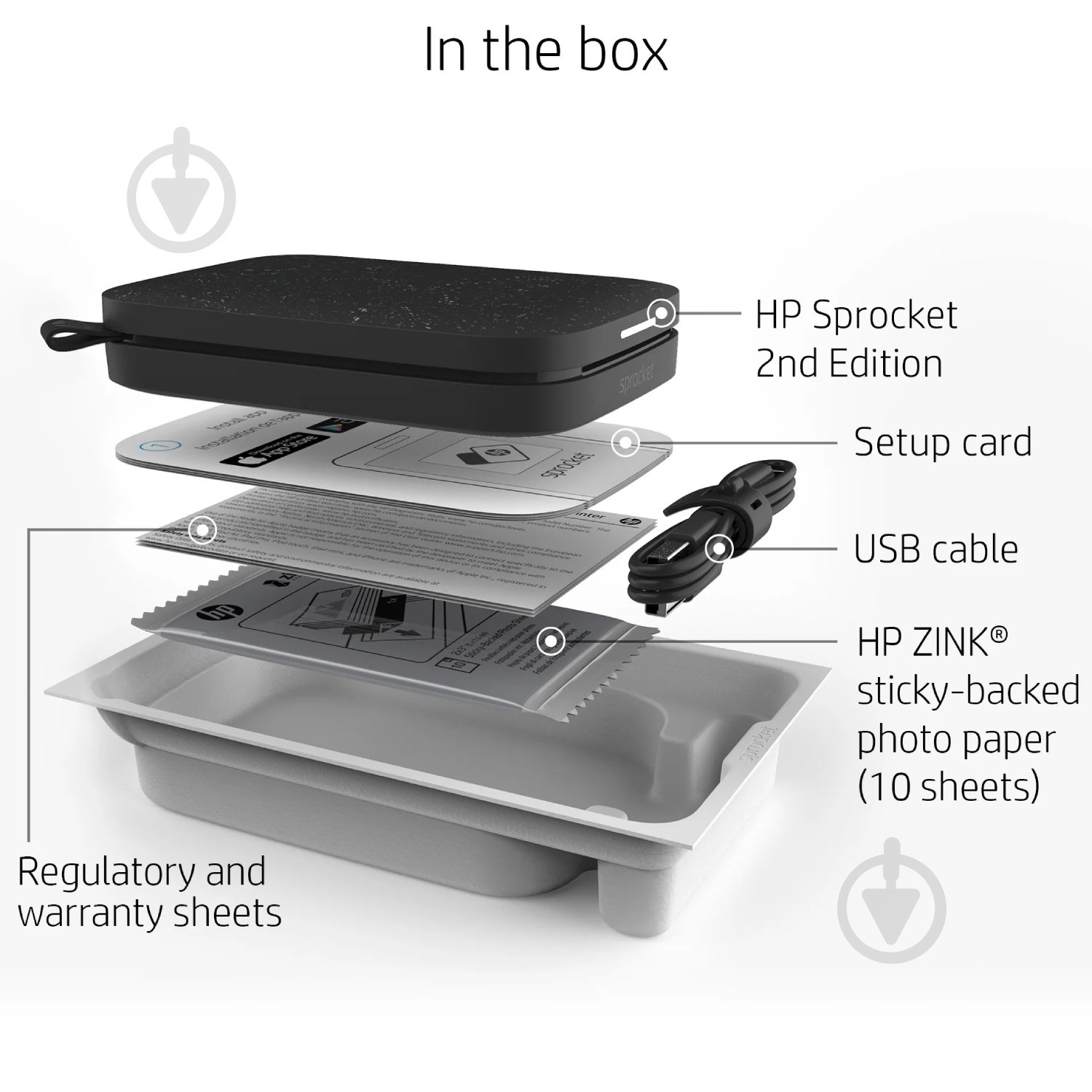 Портативний принтер HP Sprocket (HPISPB) - фото 4 Портативний принтер HP Sprocket (HPISPB) - фото 4