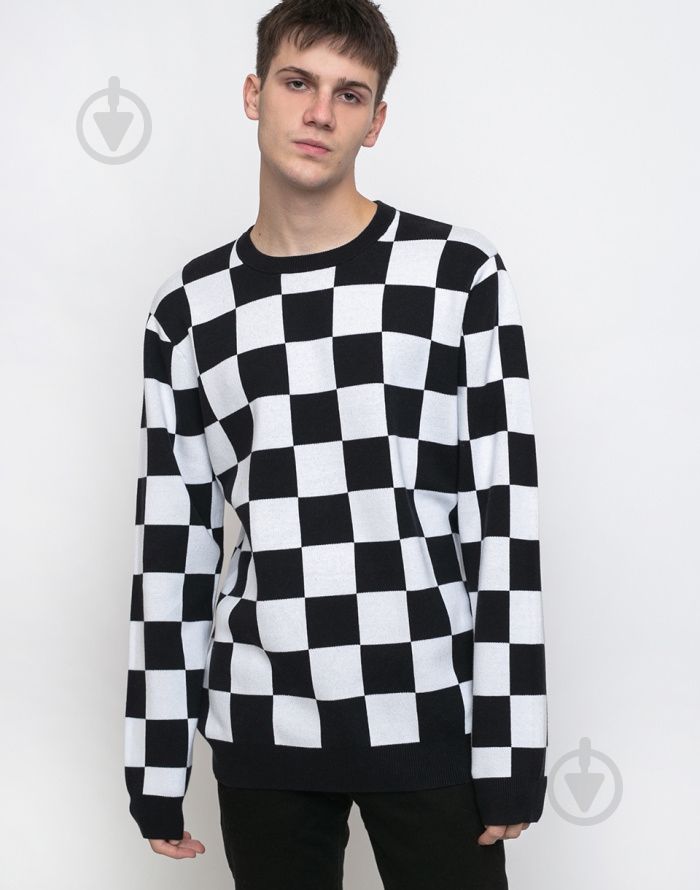 Свитшот Vans CHECKER SWEATER VA456SY28 р. S черный - фото 1