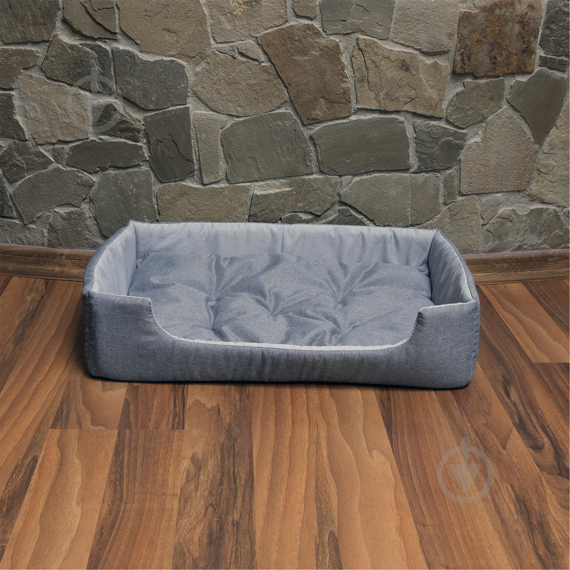 Лежак FX home Rosto 63x46x15 см серый - фото 6