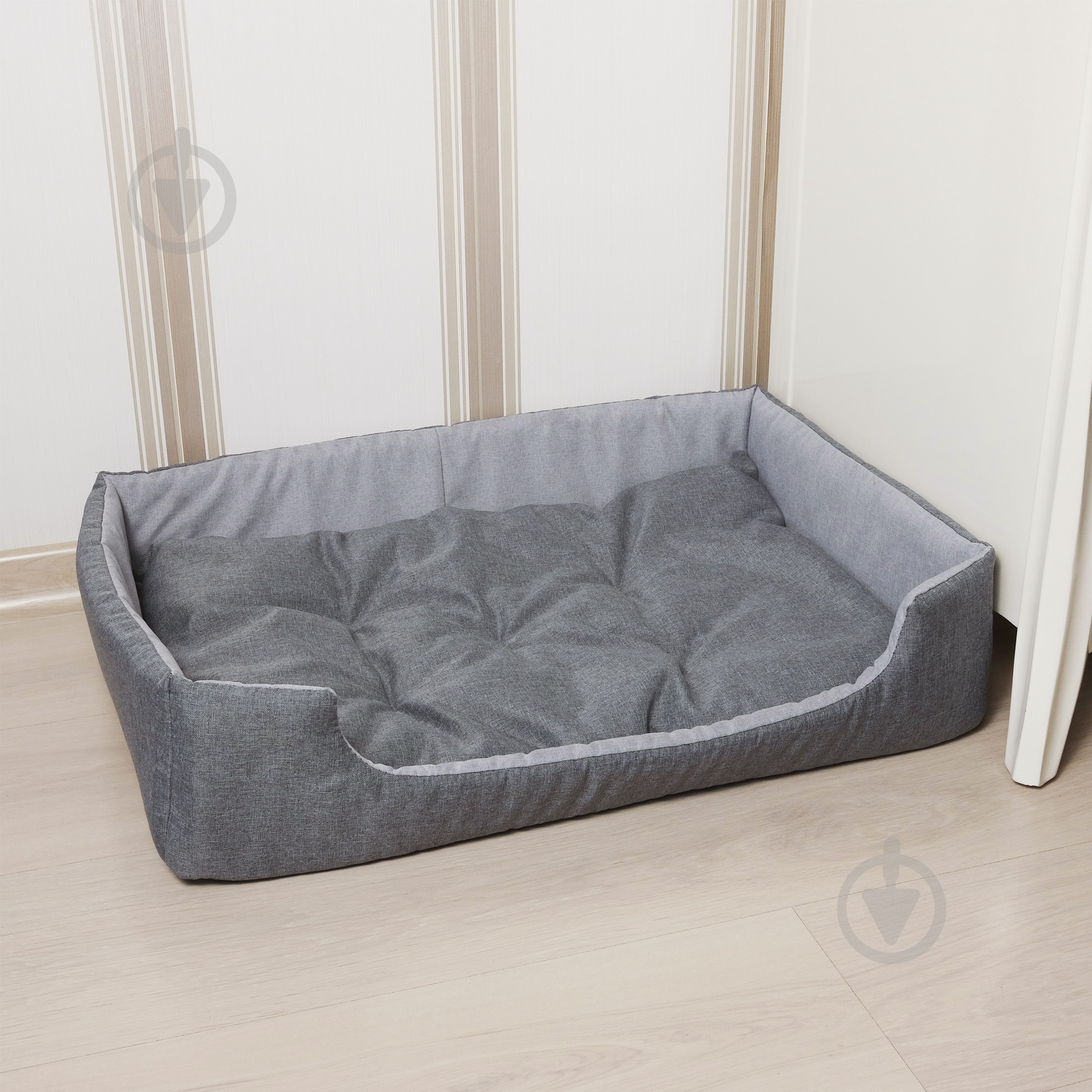 Лежак FX home Rosto 63x46x15 см серый - фото 3