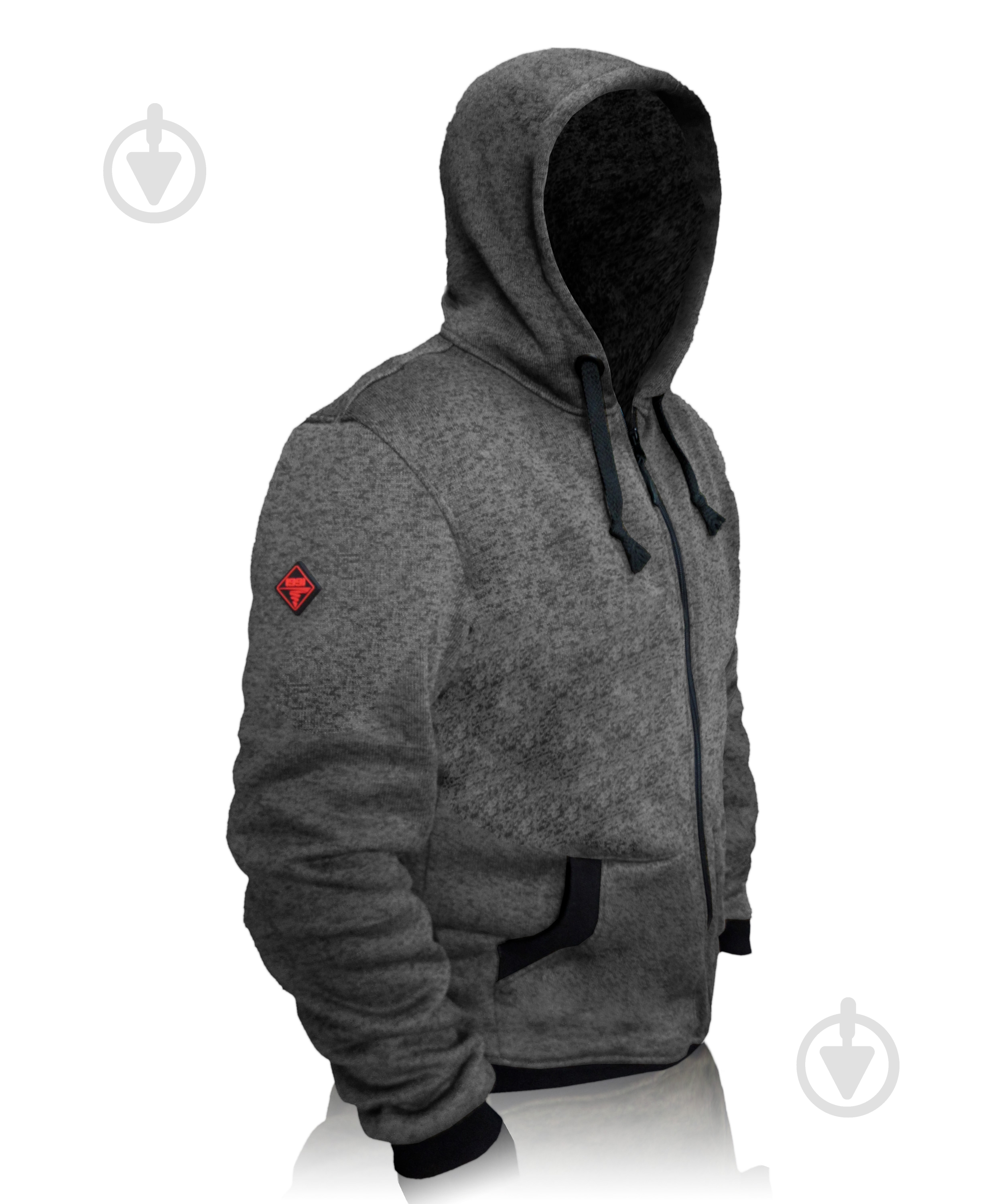 Худі 1991 ТМ АЙДАХО меланж 34123-11-4-50-3 р. 50/3 сірий - фото 2 Худі 1991 ТМ АЙДАХО меланж 34123-11-4-50-3 р. 50/3 сірий - фото 2