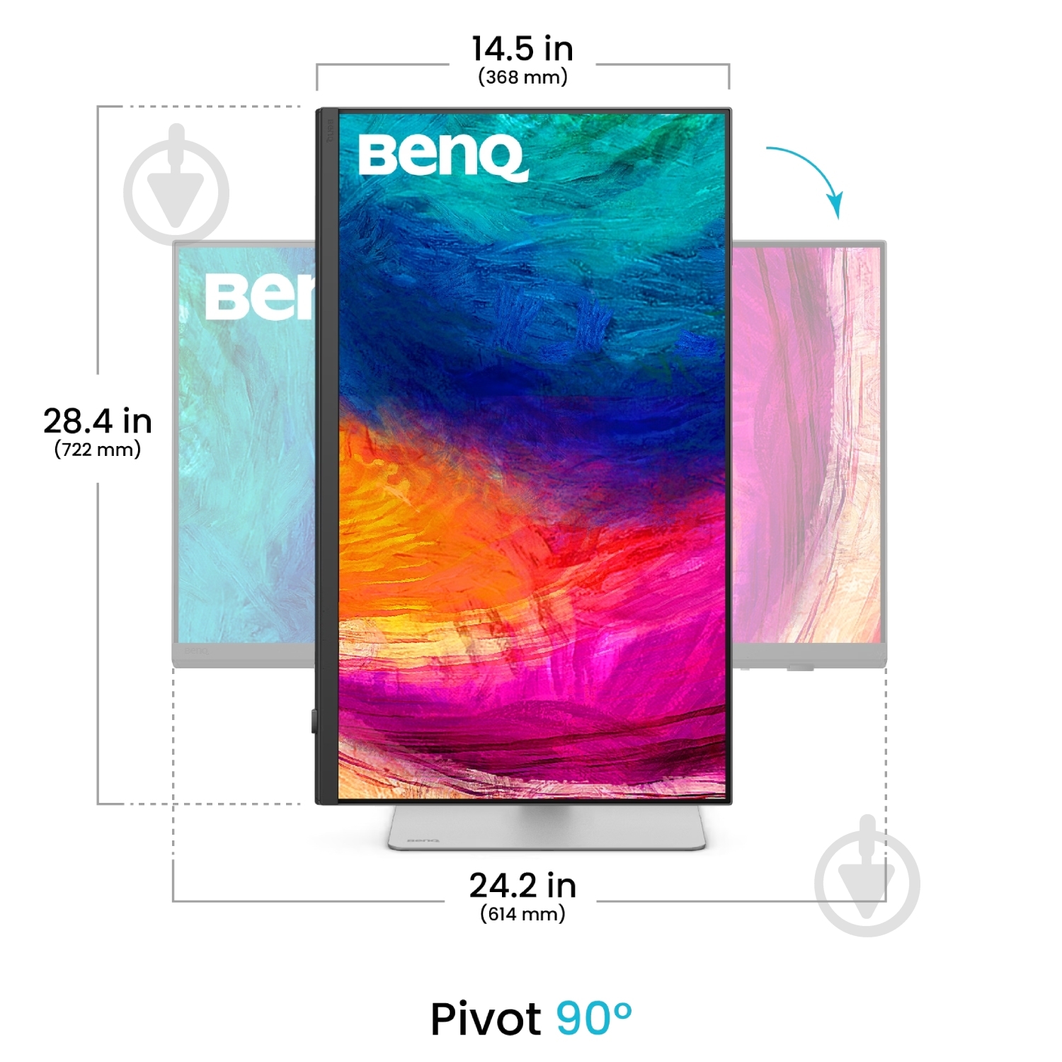 Монитор BenQ 27" (9H.LN7LA.TBE) - фото 5
