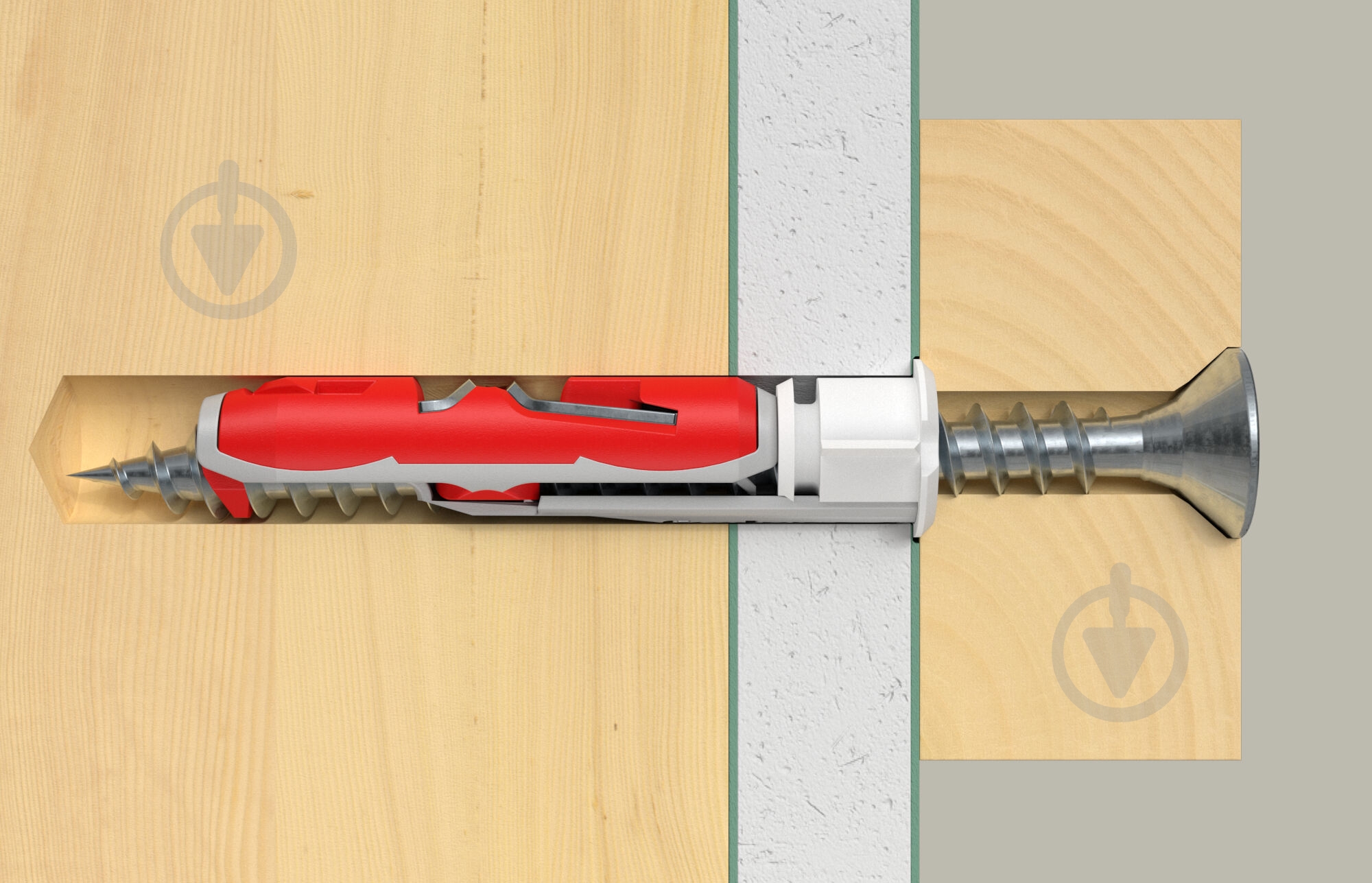 Дюбель для гипсокартона DUOTEC S K NV c шурупом fischer 10x50 мм 2 шт. (537263) - фото 4 Дюбель для гипсокартона DUOTEC S K NV c шурупом fischer 10x50 мм 2 шт. (537263) - фото 4