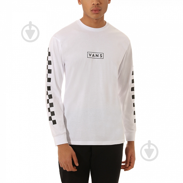 Футболка Vans EASY BOX CHECKER LS VA45CYYB2 р.M белый - фото 1