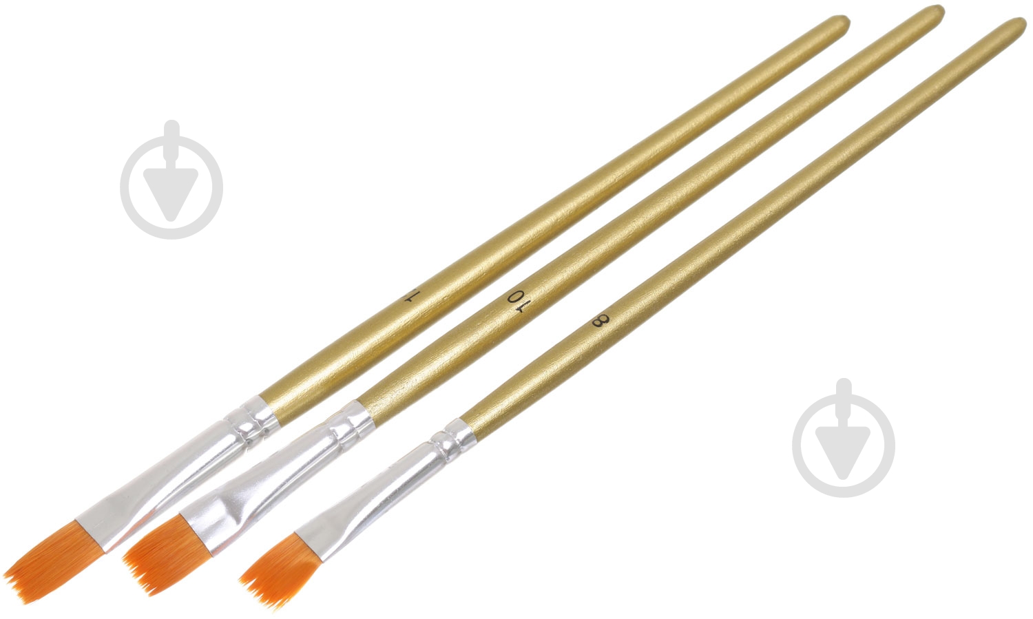 Набір пензлів пласких 3 шт. - фото 1