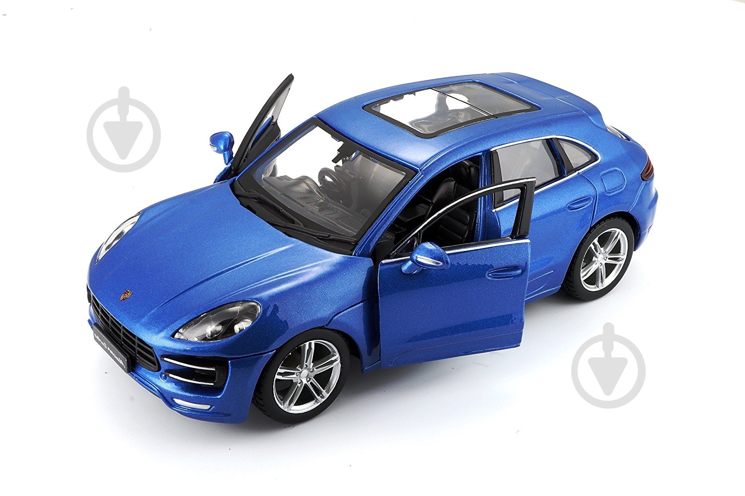 Автомодель Bburago 1:24 Porsche Macan чорний 18-21077 - фото 7 Автомодель Bburago 1:24 Porsche Macan чорний 18-21077 - фото 7