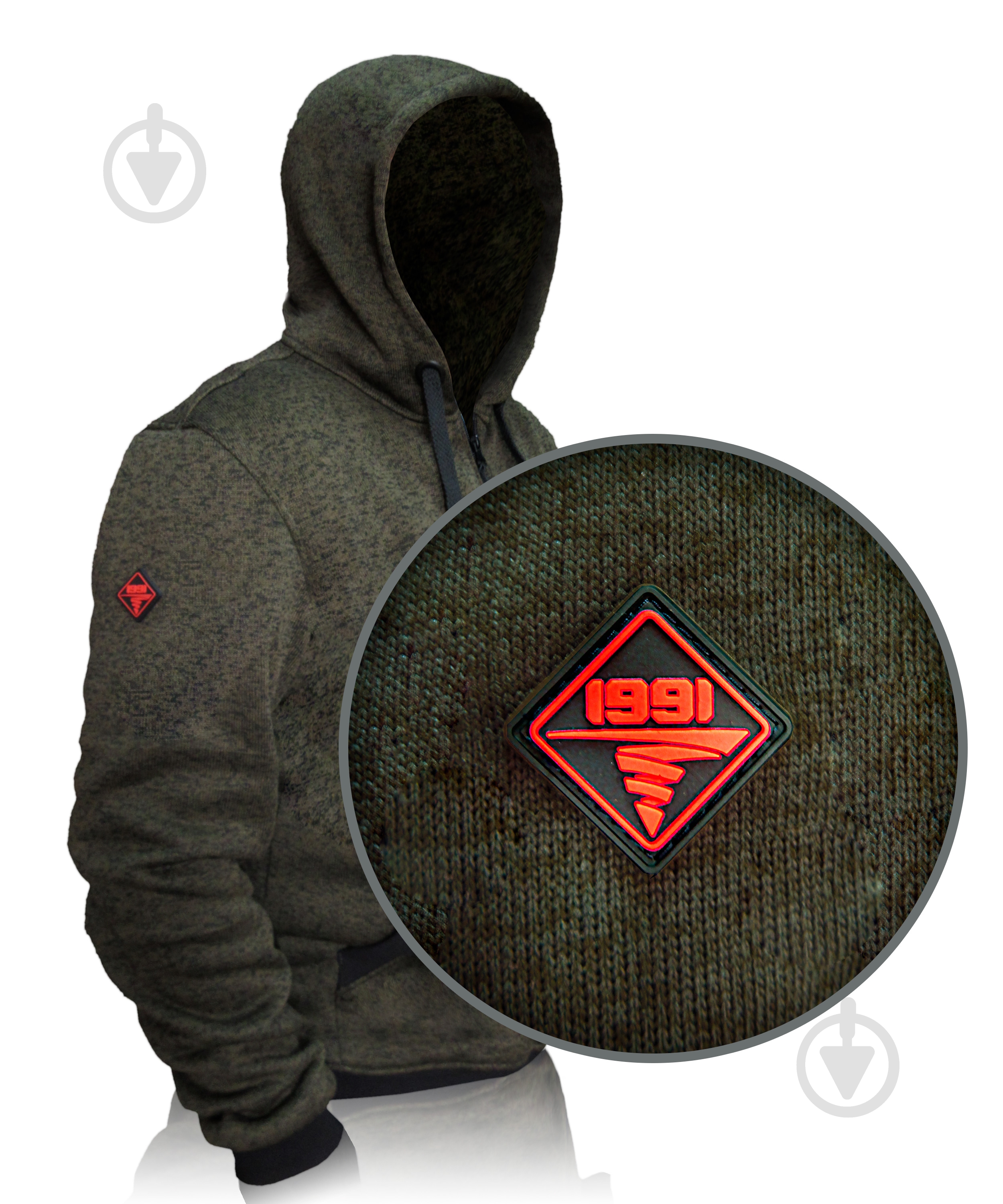 Худі 1991 ТМ АЙДАХО меланж 34123-11-3-52-5 р. 52/5 оливковий - фото 4 Худі 1991 ТМ АЙДАХО меланж 34123-11-3-52-5 р. 52/5 оливковий - фото 4