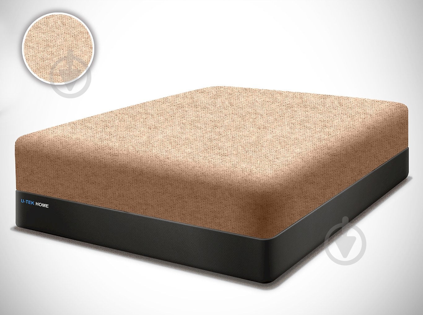 Простирадло на резинці Sand Jersey havlu 90x200 см пісочний U-tek - фото 2