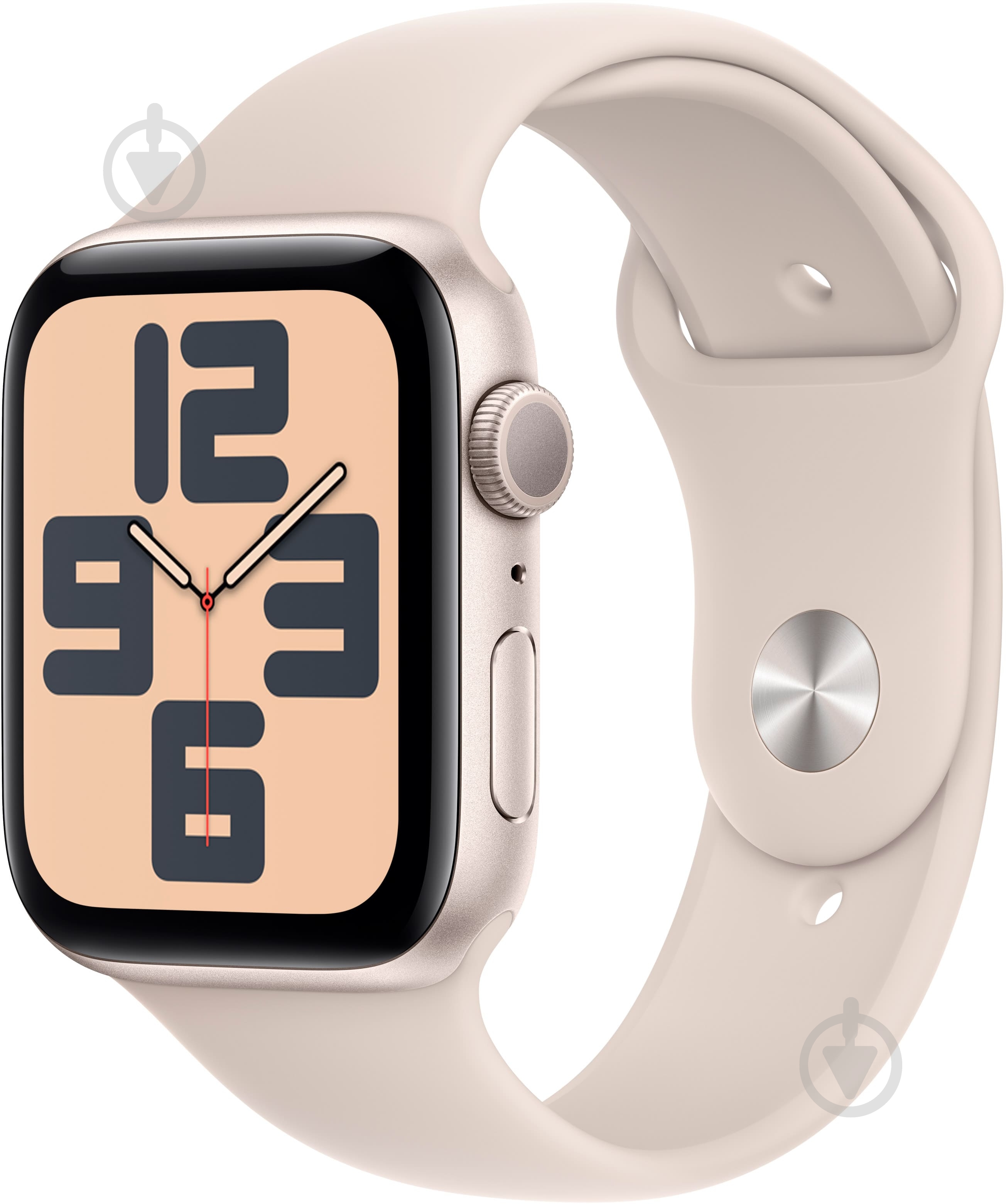 Смарт-годинник Apple Watch SE 2023 GPS 44mm Starlight Aluminium Case with Starlight Sport Band - M/L (MRE53QP/A) - фото 1