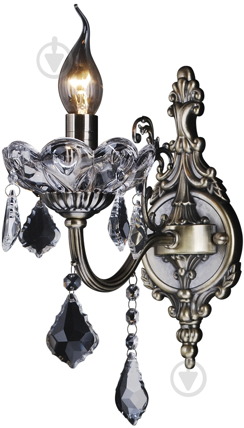 Бра WunderLicht K3774-01 1x60 Вт E14 бронзовий - фото 1