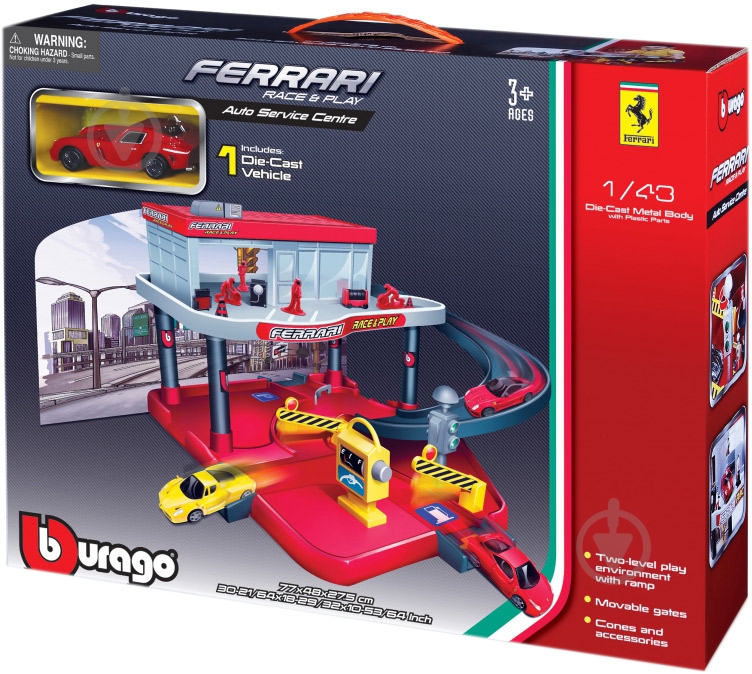 Игровой набор Bburago 1:43 Автосервис 18-31231 - фото 1