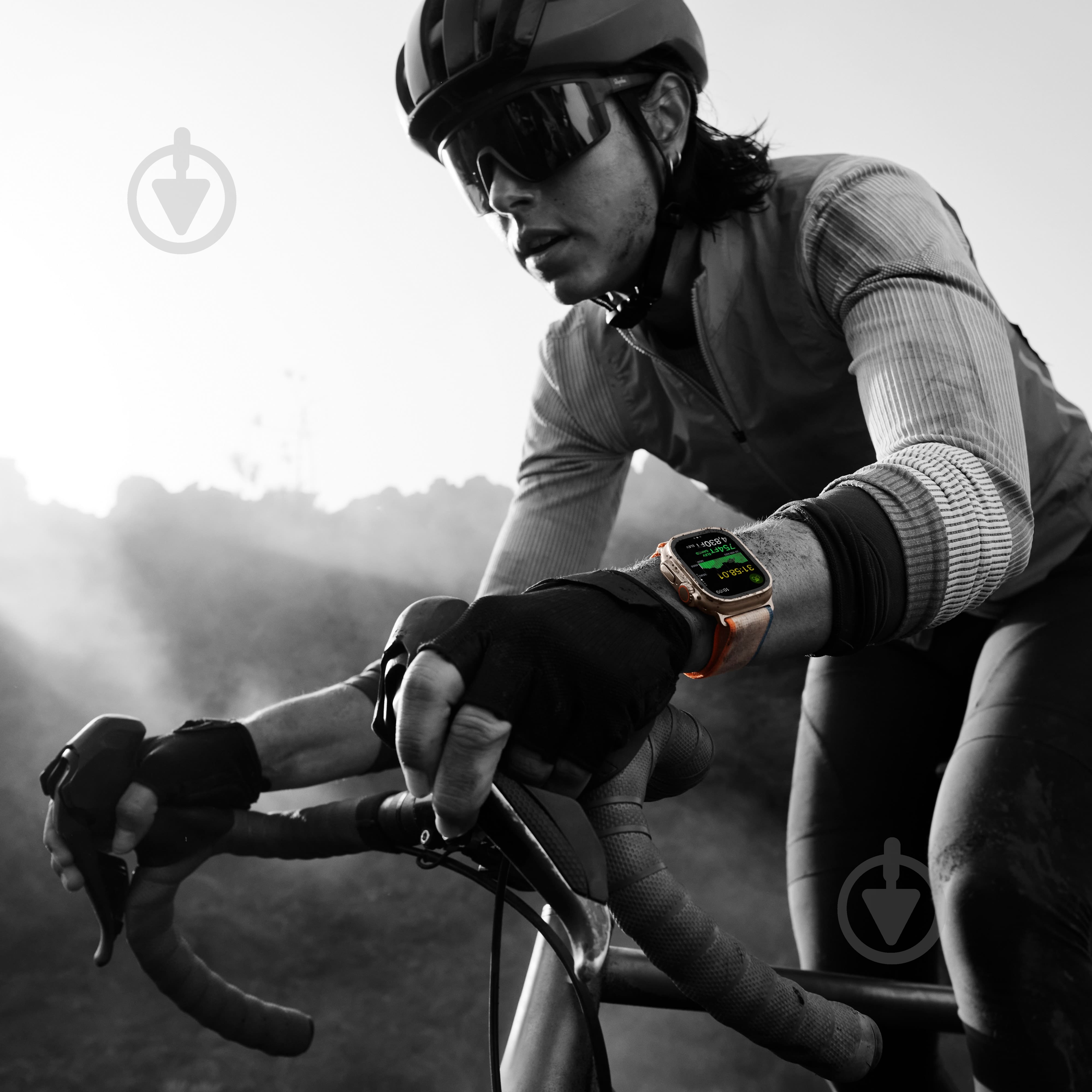 Смарт-годинник Apple Watch Ultra 2 GPS + Cellular 49mm Titanium Case with Olive Alpine Loop - Small (MREX3UL/A) - фото 5