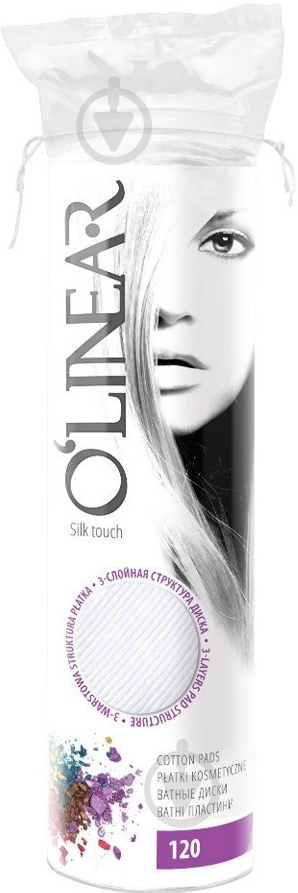 Ватні диски O'Linear silk touch 120 шт. - фото 1 Ватні диски O'Linear silk touch 120 шт. - фото 1