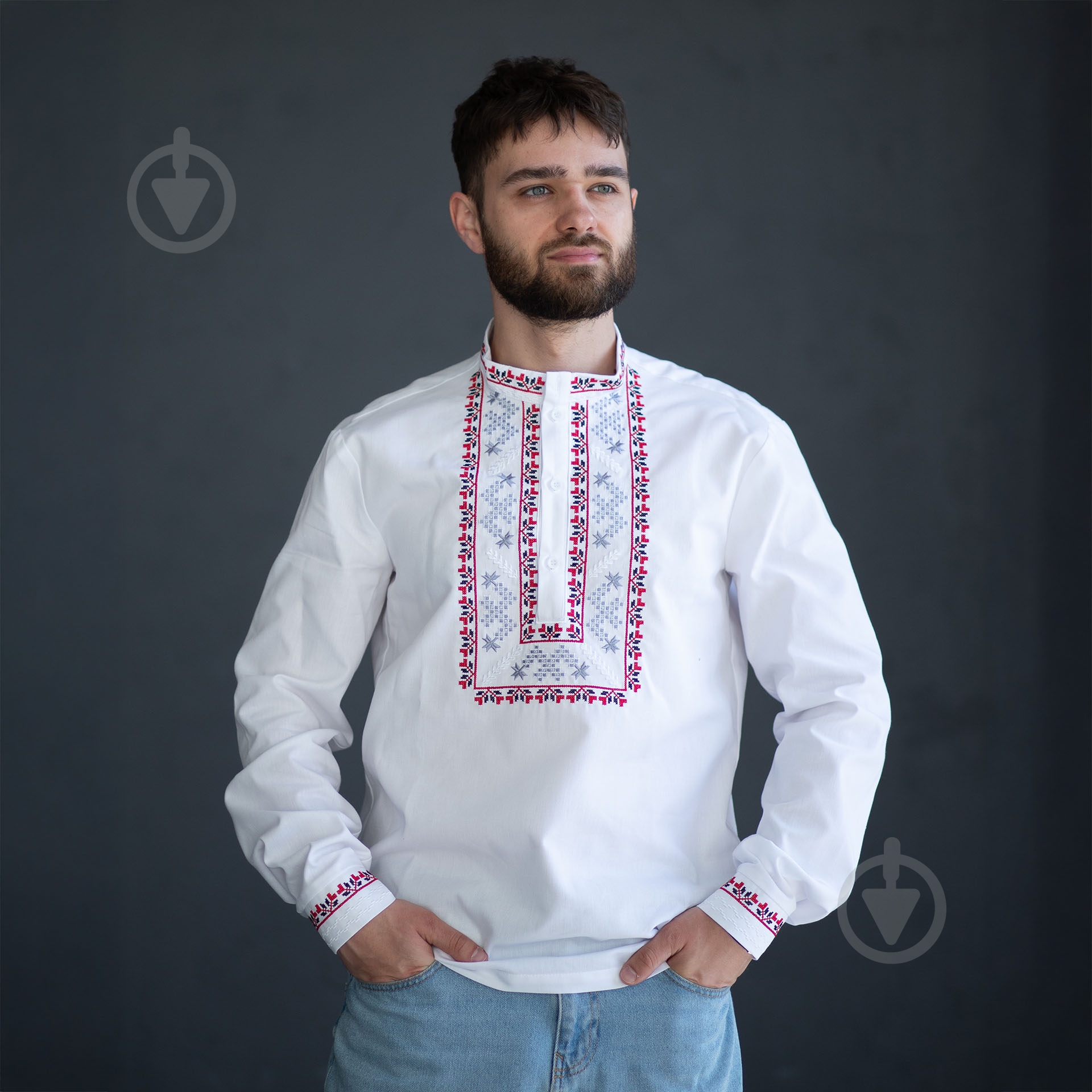 Сорочка Едельвіка білий р. L 396-24/09 - фото 1
