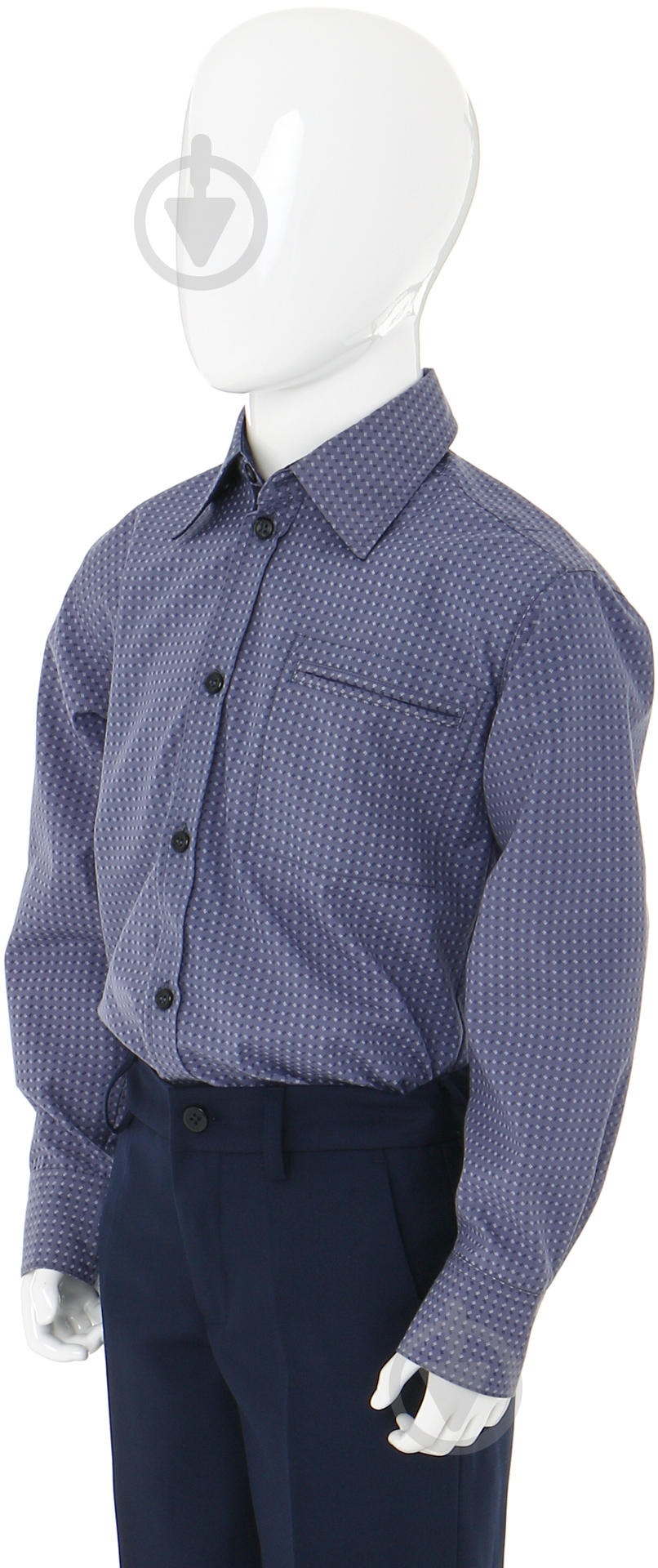 Рубашка р. 30/128 синий 308 - фото 2