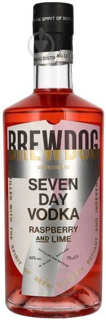 Горілка BrewDog Seven Day Raspberry and Lime Vodka 0,7 л - фото 1 Горілка BrewDog Seven Day Raspberry and Lime Vodka 0,7 л - фото 1