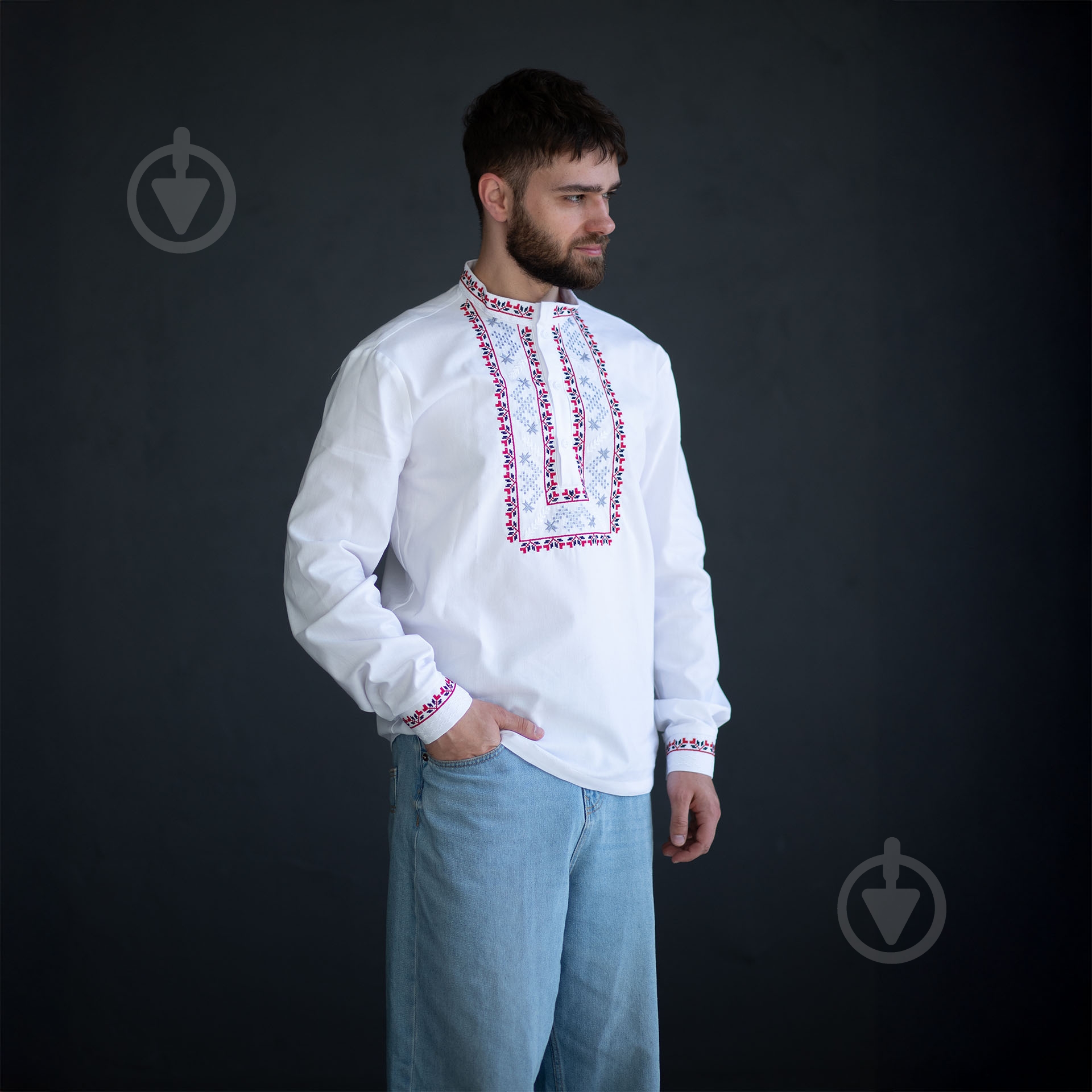 Сорочка Едельвіка білий р. XXL 396-24/09 - фото 2